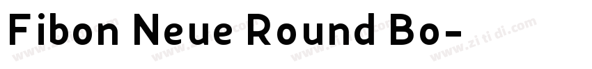 Fibon Neue Round Bo字体转换